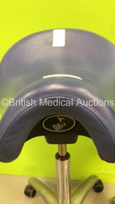 2 x Dental Stools (Hydraulics Tested Working) - 2