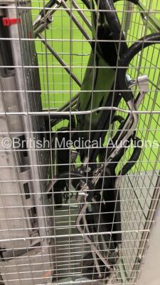 Cage of 10 x Aluminium Scoop Stretchers and 2 x Ferno Evacuation Chairs (Cage Not Included) - 4