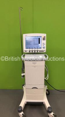 Maquet Servo-i Ventilator Ref 6487800 System Version System v7.1 Software Version v7.01.00 - Running Hours 41477 with Hoses (Powers Up) *S/N 41477* **C**