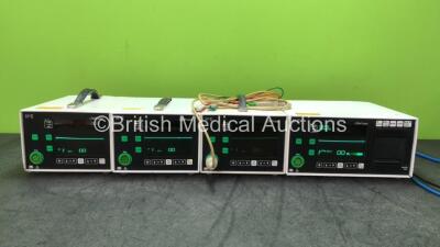 Job Lot Including 3 x HME Lifepulse Patient Monitors Including ECG Options with 1 x 3 Lead ECG Lead and 1 x HME Lifepulse Patient Monitors Including ECG and Printer Options *SN 01047885, 745DX010000606, 01047884, 00085481*