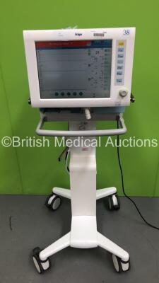 Drager Evita XL Ventilator on Stand Ref 8419601-06 Software Version 07.06 - Running Hours 61498 with Hoses (Powers Up) *S/N ASBA-0472* **Mfd 2010**