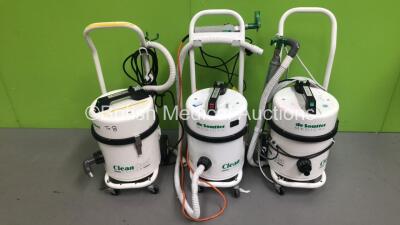 3 x deSoutter CleanCast Systems with Hoses (All Power Up)