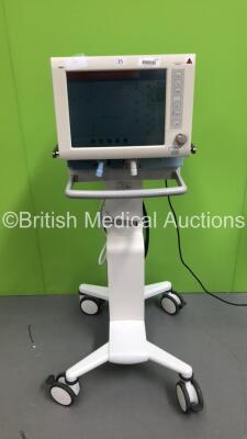 Drager Evita XL Ventilator on Stand Ref 8419601-04 Software Version 07.06 - Running Hours 65326 with Hoses (Powers Up) *S/N ASAC-0017* **Mfd 2009**