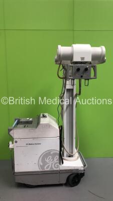 GE AMX 4 Plus IEC Mobile X-Ray Model 2275938-2 (Powers Up with Stock Key - Key Not Included) *S/N 959806WK1* **Mfd 01/2001*