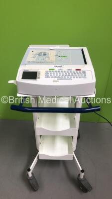 Mortara ELI 250 ECG Machine on Stand (Powers Up with Blank Screen)