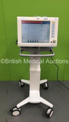 Drager Evita XL Ventilator on Stand Ref 8419601-04 Software Version 07.06 - Running Hours 69550 with Hoses (Powers Up) *S/N ASAC-0014* **Mfd 2009**