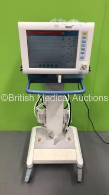 Drager Evita XL Ventilator on Stand Ref 8419601-06 Software Version 07.06 - Running Hours 38503 with Hoses (Powers Up) *S/N ASAB-0473* **Mfd 2010**