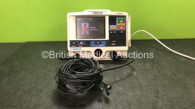 Medtronic Lifepak 20e Defibrillator / Monitor Including ECG and Printer Options with 1 x Paddle Lead and 1 x 3 Lead ECG Lead (Powers Up) *SN 35664925*