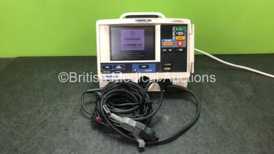 Medtronic Lifepak 20e Defibrillator / Monitor Including ECG and Printer Options with 1 x Paddle Lead and 1 x 3 Lead ECG Lead (Powers Up) *SN 35664929*