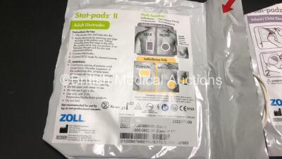 3 x Zoll AED Pro Defibrillators with 3 x Batteries and 3 x Electrode Packs (All Power Up) *AA07E006019, AA10C016630 and AA09C013170* - 7