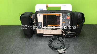 Medtronic Lifepak 12 Biphasic Defibrillator / Monitor in Case Including ECG, NIBP and SpO2 Options *Mfd 2008* (Powers Up with Stock Battery, Battery Not Included)