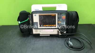 Medtronic Lifepak 12 Biphasic Defibrillator / Monitor in Case Including ECG, NIBP and SpO2 Options *Mfd 2008* (Powers Up with Stock Battery, Battery Not Included)