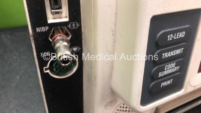 2 x Medtronic Lifepak 12 Biphasic Defibrillator / Monitors Including ECG, NIBP and SpO2 Options *Mfd 2007 - 2002* (Both Power Up with Stock Battery, Battery Not Included and 2 x Service Lights) - 4