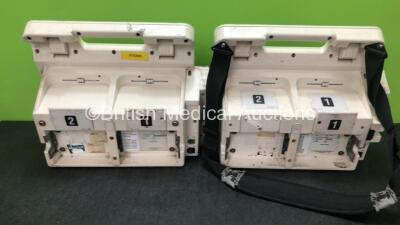 2 x Medtronic Lifepak 12 Biphasic Defibrillator / Monitors Including ECG, NIBP and SpO2 Options *Mfd 2007 - 2002* (Both Power Up with Stock Battery, Battery Not Included and 2 x Service Lights) - 5