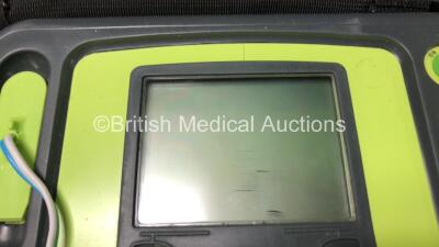 3 x Zoll AED Pro Defibrillators with 2 x Batteries, 3 x ECG Leads and 6 x Electrode Packs in Carry Cases (All Power Up, 2 x Slight Damage to Screens and 2 x Damage to Casing - See Photos) - 8