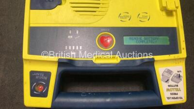 2 x Cardiac Science PowerHeart G3 Defibrillators (1 x Pro) with 1 x Battery (Both Power Up - Battery Low) - 4