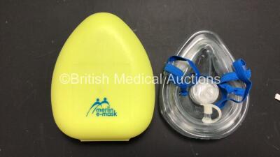 Job Lot Including 25 x Merlin E-Masks in Cases and 25 x Steroplast Pocket Resuscitator Masks in Cases - 3