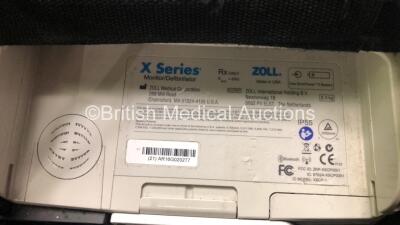 Zoll X Series Monitor/Defibrillator Including ECG, SpO2, NIBP, C02 and Printer Options with 1 x 4 Lead ECG Lead, 1 x 6 Lead ECG Lead, 1 x NIBP Hose, 1 x BP Cuff, 1 x SpO2 Finger Sensor and 1 x Zoll Sure Power II Battery In Carry Case (Powers Up and Passe - 5