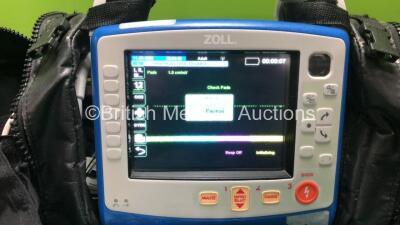 Zoll X Series Monitor/Defibrillator Including ECG, SpO2, NIBP, C02 and Printer Options with 1 x 4 Lead ECG Lead, 1 x 6 Lead ECG Lead, 1 x NIBP Hose, 2 x BP Cuffs, 1 x Paddle Lead, 1 x SpO2 Finger Sensor and 1 x Zoll Sure Power II Battery In Carry Case (Po - 2