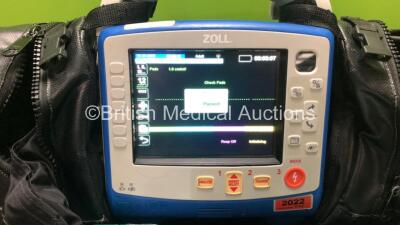 Zoll X Series Monitor/Defibrillator Including ECG, SpO2, NIBP, C02 and Printer Options with 1 x 4 Lead ECG Lead, 1 x 6 Lead ECG Lead, 1 x NIBP Hose, 1 x BP Cuff, 1 x Paddle Lead, 1 x SpO2 Finger Sensor and 1 x Zoll Sure Power II Battery In Carry Case (Pow - 2
