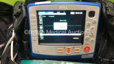 Zoll X Series Monitor/Defibrillator Including ECG, SpO2, NIBP, C02 and Printer Options with 1 x 4 Lead ECG Lead, 1 x 6 Lead ECG Lead, 1 x NIBP Hose, 1 x BP Cuff, 1 x Paddle Lead, 1 x SpO2 Finger Sensor and 1 x Zoll Sure Power II Battery In Carry Case (Pow - 2