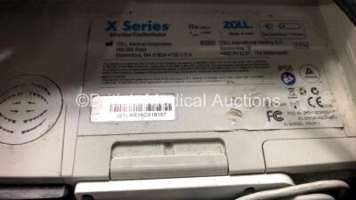 Zoll X Series Monitor/Defibrillator Including ECG, SpO2, NIBP, C02 and Printer Options with 1 x 4 Lead ECG Lead, 1 x 6 Lead ECG Lead, 1 x NIBP Hose, 1 x BP Cuff, 1 x Paddle Lead, 1 x SpO2 Finger Sensor and 1 x Zoll Sure Power II Battery In Carry Case (Pow - 4