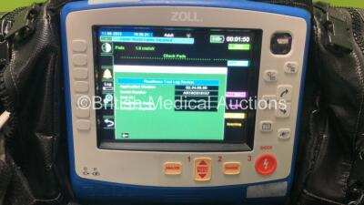 Zoll X Series Monitor/Defibrillator Including ECG, SpO2, NIBP, C02 and Printer Options with 1 x 4 Lead ECG Lead, 1 x 6 Lead ECG Lead, 1 x NIBP Hose, 1 x BP Cuff, 1 x Paddle Lead, 1 x SpO2 Finger Sensor and 1 x Zoll Sure Power II Battery In Carry Case (Pow - 6