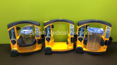 3 x LSU Suction Units with 2 x Cups (All Power Up, 1 x Damaged Casing - See Photos)