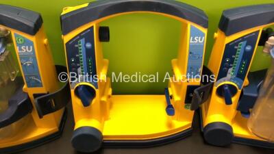 3 x LSU Suction Units with 2 x Cups (All Power Up, 1 x Damaged Casing - See Photos) - 3