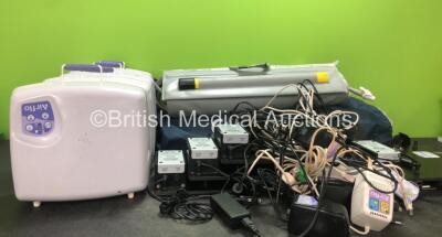 Job Lot Including 4 x Mangar Airflo MK 2 Compressors with 2 x Mangar ELK Lifting Cushions with 2 x Controllers, 5 x Mangar Airflo Vehicle Stowage Boards with Charging Points and 7 x Mangar AC Power Supplies