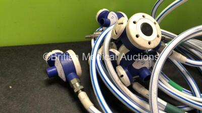 6 x Entonox Hoses with Valves - 2