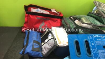 Mixed Lot Including 1 x Emergency Medical Rucksack with Various Consumables, 1 x Dressing Pack and 4 x Patient Transfer Boards - 2