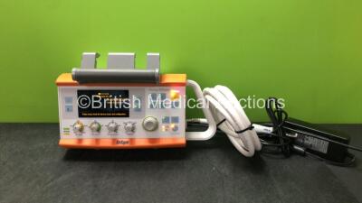 Drager Oxylog 3000 Plus Transport Ventilator Software Version 1.07 with 1 x AC Power Supply and 1 x Hose (Powers Up) *Mfd 2011*