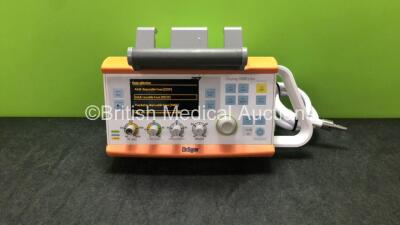 Drager Oxylog 3000 Plus Transport Ventilator Software Version 1.07 with 1 x Hose (Powers Up with Damage and Missing Dial-See Photos, Power Supply Not Included) *Mfd 2012*