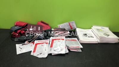 Mixed Lot Including 2 x Medtronic Lifepak 20e Defibrillator Operating Manuals, 7 x Zoll AED PRO Defibrillator Operating Manuals, BP Cuffs and Philips Heartstart Electrode Pads *All Out of Date*