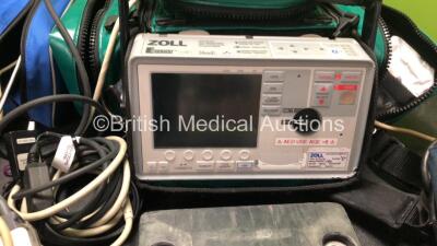 2 x Zoll E Series Defibrillator Including Bluetooth, ECG, SPO2, NIBP, C02 and Printer Options, 2 x 4 Lead ECG Leads, 2 x 6 Lead ECG Leads, 2 x NIBP Cuffs, 2 x Hoses, 1 x SPO2 Finger Sensor, 1 x Paddle Lead, 1 x Zoll Capnostat 5 Mainstream Sensor, 1 x Zoll - 3