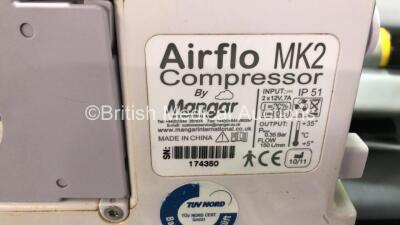 Job Lot Including 2 x Mangar ELK Emergency Lifting Cushions with 2 x Control Hoses, 2 x Mangar Camel & ELK Airflo Plus Compressors, 1 x Mangar Airflo MK2 Compressor, 1 x Mangar Airflo 24 Compressor, 1 x Mangar Airflo Plus Vehicle Stowage Board, 1 x Mangar - 8