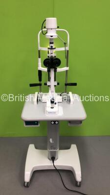 Keeler SL-16 Slit Lamp with Binoculars, 2 x 10x Eyepieces on Motorized Table (Powers Up with Good Bulb) *S/N 06010096*