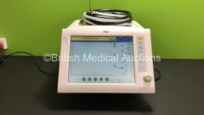 Drager Evita XL Ventilator *Mfd - 2009* Software Version - 7.05, Running Hours - 68118h with Hoses (Powers Up) *ASAM-0407*