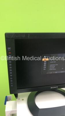 Sony LCD Monitor on CTL Stack Trolley (Powers Up) *15739* - 4