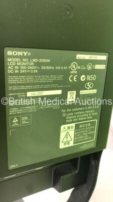 Sony LCD Monitor on CTL Stack Trolley (Powers Up) *15739* - 7