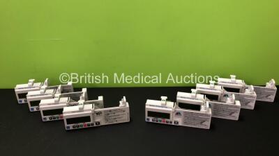 6 x McKinley T34 Syringe Pumps and 2 x CME Medical T34 Syringe Pumps (1 x No Power, 1 x Battery Included)