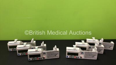 6 x McKinley T34 Syringe Pumps (All Power Up, 1 x Battery Included, 1 x Missing Battery Cover - See Photos)