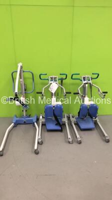 1 x Oxford Advance Electric Patient Hoist with Controller and 2 x Arjo Sara 3000 Electric Patient Hoists with Controllers (All Not Power Tested Due to No Batteries)