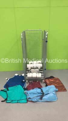 Mixed Cage Including 3 x X-Ray Heads (1 x Siemens 3345233, 1 x Philips 9890 000 04851 and 1 x Siemens 3342509) and 5 x X-Ray Aprons (Cage Not Included) - 2