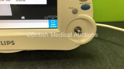 IntelliVue MP20 Patient Monitor (Powers Up with Scratched Screen and Missing Dial-See Photo) - 2
