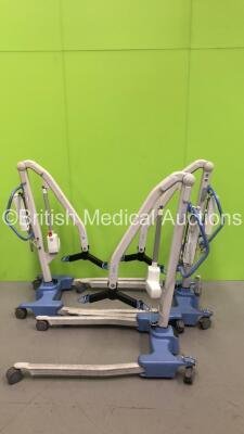 3 x Oxford Presence Electric Patient Hoists with Controllers and Batteries (1 x Powers Up)