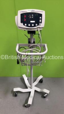 Welch Allyn 53N00 Patient Monitor on Stand with 1 x Power Supply, 1 x SpO2 Lead and Sensor (Powers Up)