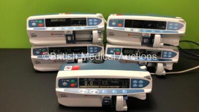 5 x CareFusion Alaris GH Syringe Pumps (1 x Service Required and 1 x No Power, 2 x Slight Damage to Casing - See Photos)