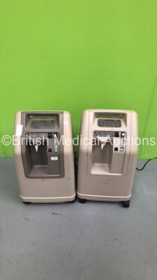 2 x DeVilbiss 4 Litre Oxygen Concentrators with ODS (Both Power Up - 1 x with Service Light - See Pictures) **GH**